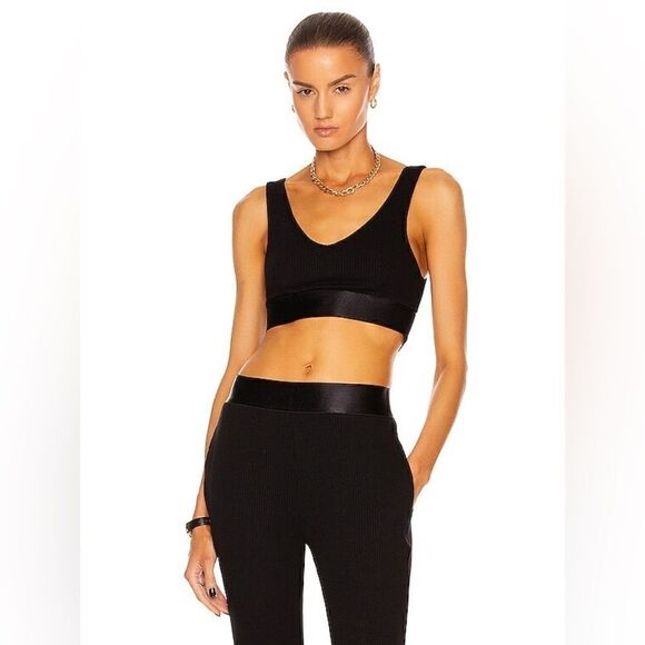 The Range x Revolve NWT alloy knit bralette in Black Size Small - Picture 2 of 10